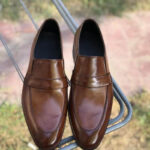 Brown Genuine Leather Formal Loafer Style