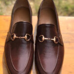 Brown Grain Premium Formal leather loafers
